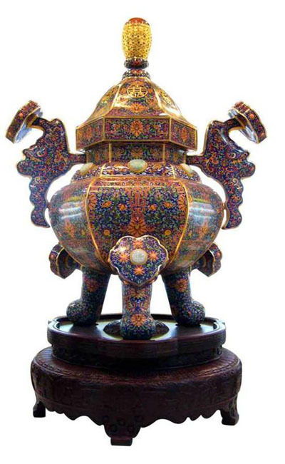 景泰藍(lán) 銅胎掐絲琺瑯的工藝價(jià)值與收藏魅力