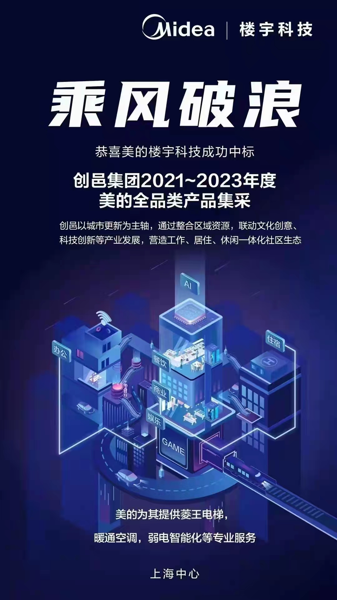 美的樓宇科技與創邑集團達成全品類產品集采合作，推動建筑智能化系統設計升級